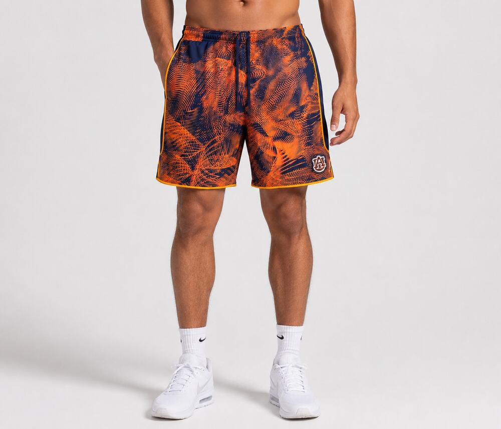 Nike Dri-FIT Auburn Tigers Shorts Men's XL  NCAA Football Athletic Orange Navy